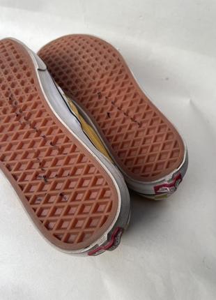 Кеди сліпони vans classic slip-on slippers ванси в жовту шашку скейтерскі ( old skool )6 фото