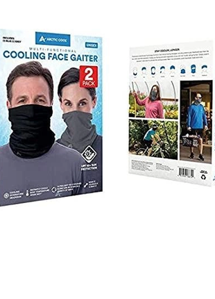 Багатофункціональна пов’язка, баф, бандана, балаклава  arctic cool cooling face gaiter набор 2 шт