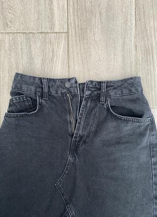 Черная джинсовая юбка, состояние идеальное3 фото