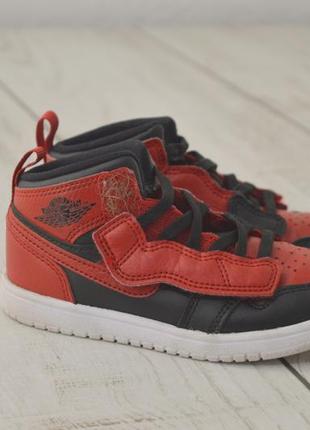 Nike jordan 1 mid крутезные детские кроссовки на липучке оригинал 26 27 размер