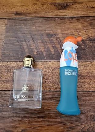Порожні флакони від trussardi, moschino