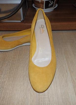 Туфли , мокасины , балетки clarks somerset women's yellow