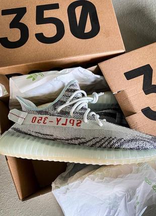 Мужские кроссовки adidas yeezy boost 350 v2 "blue tint"#адидас5 фото