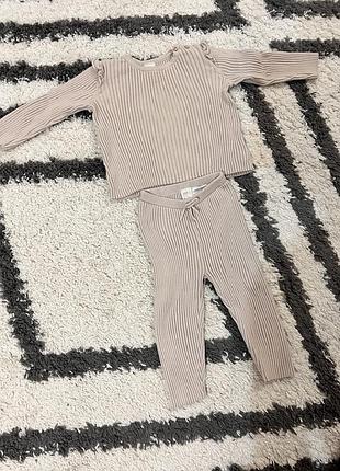Костюмчик в рубчик h&amp;m для девочки