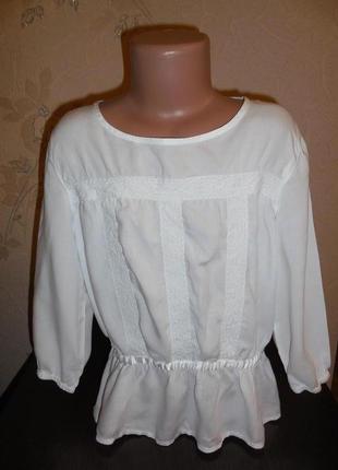 Блуза h&m котон( батист), 9-10 лет (134-140 см)