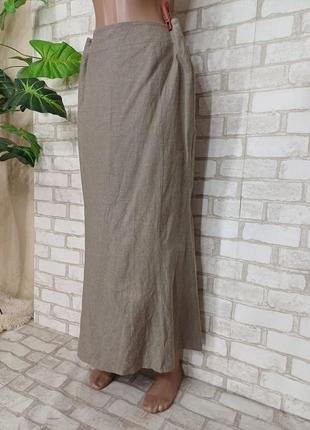 Нова довга спідниця в підлогу/довга спідниця годе на 55%лін і 45%віскоза, розмір л-ка4 фото