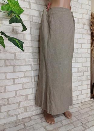 Новая длинная юбка в пол/длинная юбка годе на 55%лен и 45%вискоза, размер л-ка3 фото