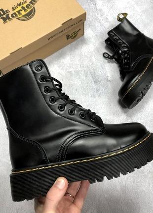 Шикарные женские ботинки dr martens jadon на платформе /осень/зима/весна😍1 фото