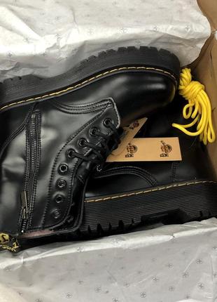 Шикарные женские ботинки dr martens jadon на платформе /осень/зима/весна😍2 фото