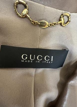Gucci кожаный пиджак4 фото