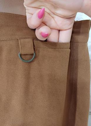Новая длинная юбка карандаш/юбка в пол материал под замш в цвете беж, размер 3хл7 фото