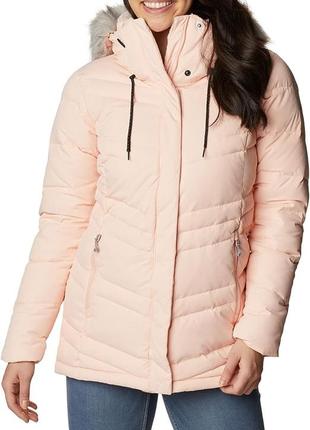 Женская зимняя удлиненная куртка пуховик columbia xl-xxl
