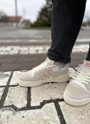 Жіночі кросівки adidas forum 84 low  beige v2 / smb