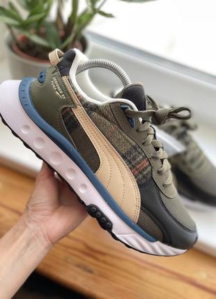 Кроссовки puma wild rider flannel olive 384186-021 фото