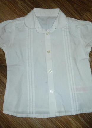 Белая блузка на 5-6 лет
