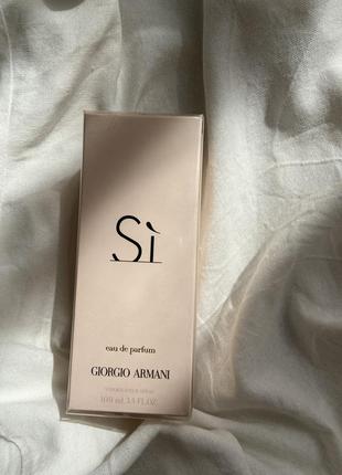 Armani si 100 ml женская парфюмированная вода оригнильный новый парфюм1 фото