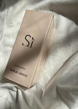 Armani si 100 ml женская парфюмированная вода оригнильный новый парфюм3 фото