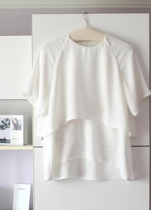 Кремовая двухслойная блуза от zara1 фото