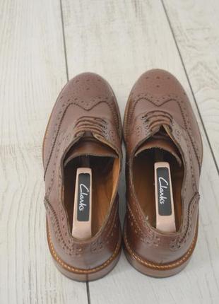 Clarks crafted мужские кожаные туфли ручной работы коричневого цвета оригинал 43 размер3 фото