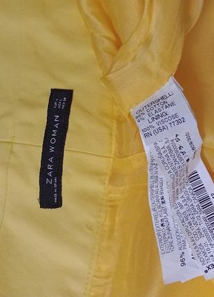 Zara woman оригинал spain юбка с карманами брендовая лимонного  🍋 цвета2 фото