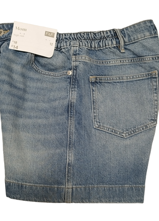 Женские джинсовые шорты мом с высокой посадкой f&f3 фото