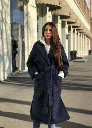 Пальто-халат длинное женское1 фото