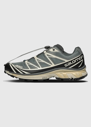 Мужские кроссовки salomon xt-6 dover silver black.1 фото