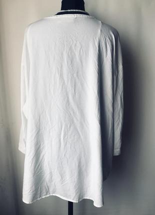 Белая рубашка батал3 фото