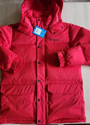 Пуховик куртка зимова чоловіча columbia rockfall down jacket