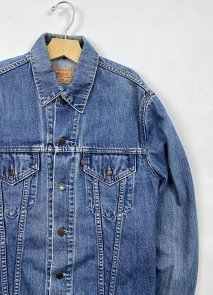 Вінтажна джинсовка джинсова куртка vintage levis blue denim jacket2 фото
