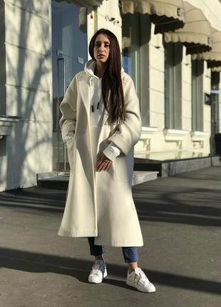 Пальто-халат довге жіноче кашемірове6 фото