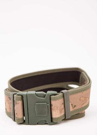 Ремінь тактичний поясний чоловічий, колір хакі, 196r55t1313