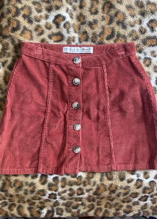 Юбка вельвет