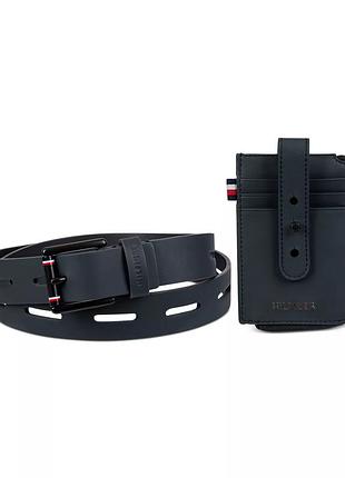 Новый ремень tommy hilfiger (томми belt+wallet set 2in1) с америки m