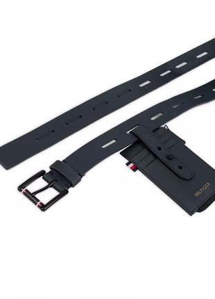 Новий ремінь tommy hilfiger (томами belt+wallet set 2in1) з американками m,l3 фото