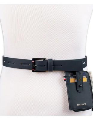 Новий ремінь tommy hilfiger (томами belt+wallet set 2in1) з американками m,l5 фото