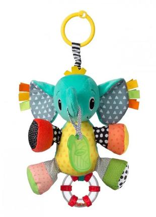 Infantino іграшка м'яка навісна з прорізувачем "слоненя", 005378i4 фото