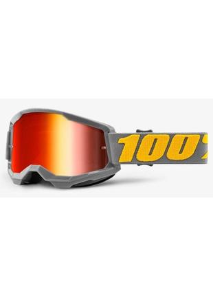 Окуляри 100% strata 2 goggle izipizi - mirror red lens, mirror lens, mirror lens