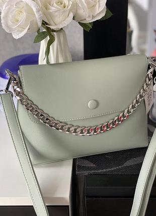 Лаконічна💣📸стильна базова сумка з акцентною металевою цепочкою💣📸люкс сигмент фабричної якості💣📸