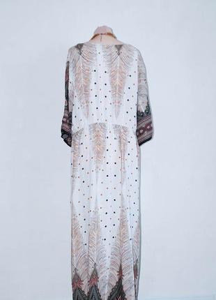 Батал платье в греческом стиле длинное, лёгкое, отрезное с коротким рукавом5 фото