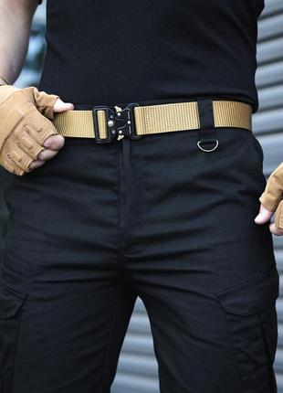 Ремінь тактичний пластик, світлий беж