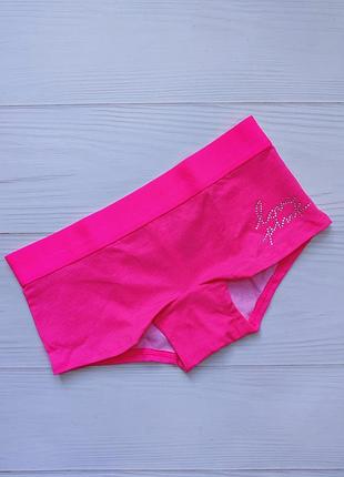 Яскраві бавовняні трусики victoria's secret pink оригінал
