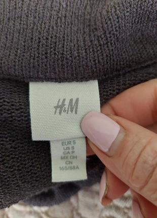 Трикотажне плаття- поло h&m кольору темний графіт9 фото