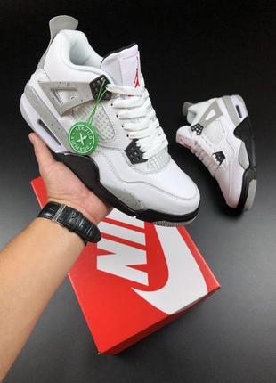 Nike air jordan 4 retro топ якості ретро кросівки найк чоловічі демісезонні високі трендові джордани