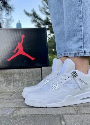 Jordan 4 retro white5 фото