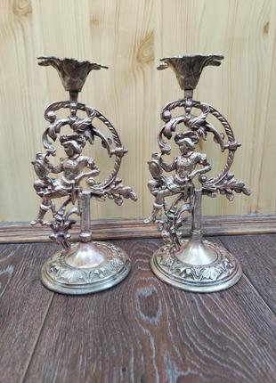 Бронзовые подсвечники