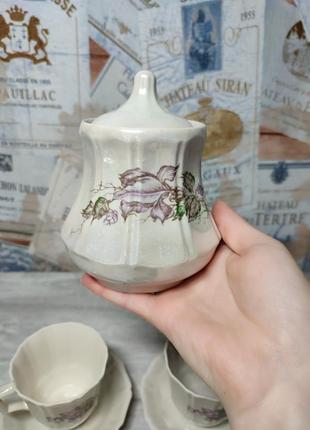 Порцеляновий вінтажний чайний сервіз на 6 персон