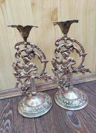 Бронзовые подсвечники