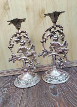 Бронзовые подсвечники
