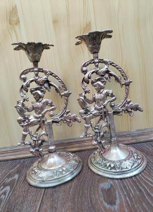 Бронзовые подсвечники